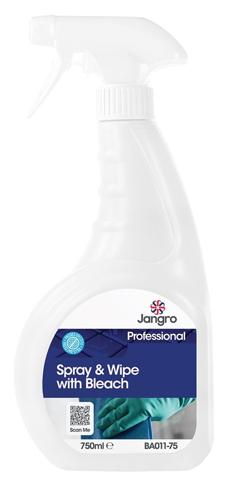 Spray and Wipe with Bleach 750ml