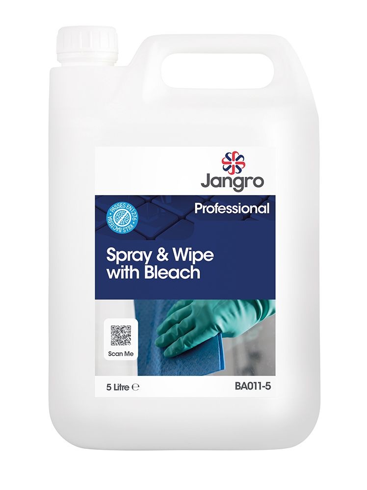Spray and Wipe with Bleach 5L
