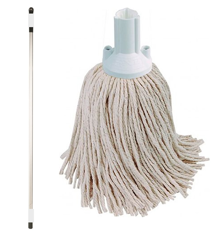 Exel Mop Starter Set - White, 200g Head and Handle